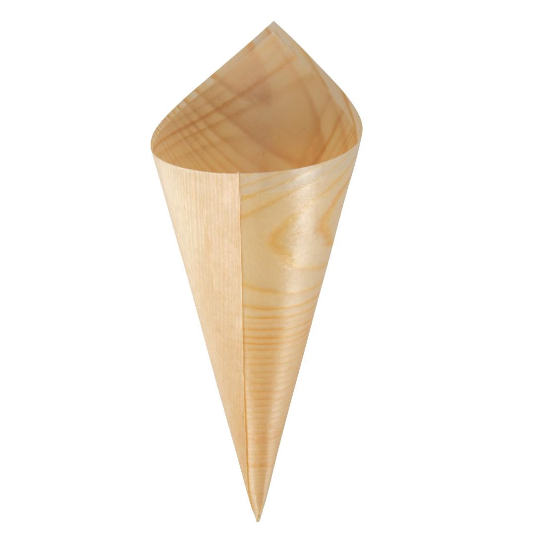 Fiesta Compostable Wooden Canape Cones 75mm (Pack of 100)