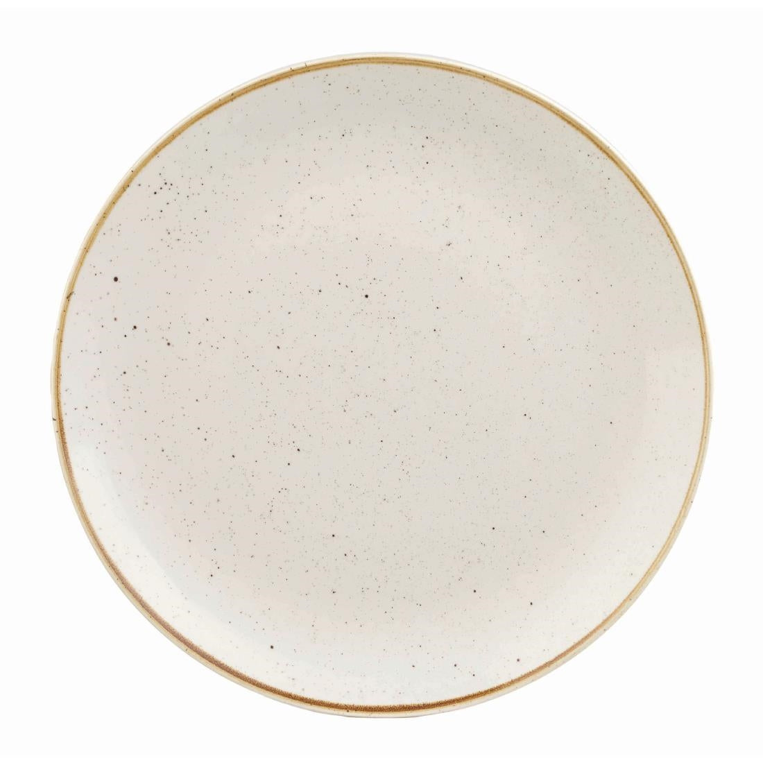 Churchill Stonecast Round Coupe Plate Barley White 185mm (Pack of 12)