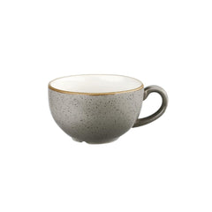 Churchill Stonecast Round Cappuccino Cup Peppercorn Grey 12oz