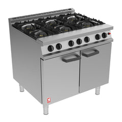 Falcon 6 Burner Dominator Plus Oven Range G3101 Natural Gas with Feet