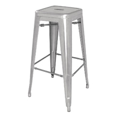 Bolero Bistro Galvanised Steel High Stool (Pack of 4)