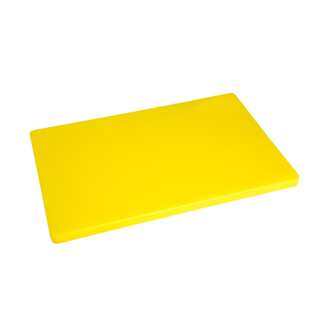 Hygiplas Thick Low Density Yellow Chopping Board 450x300x20mm