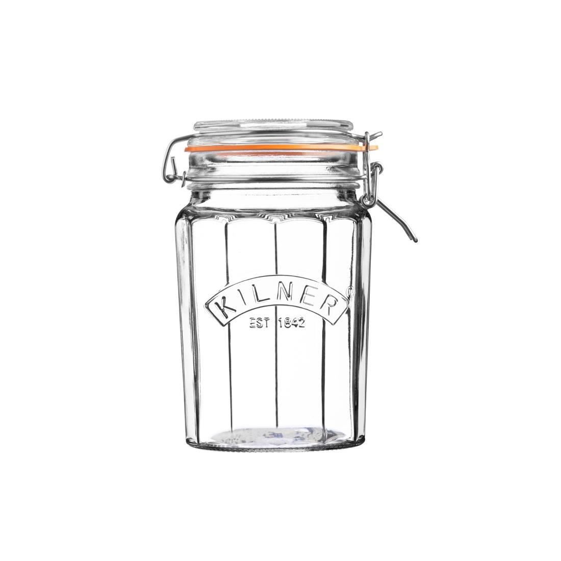 Kilner Facetted Clip Top Jar 950ml