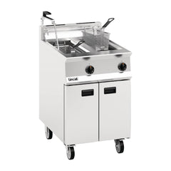 Lincat Opus 800 Twin Tank Twin Basket Free Standing Natural Gas Filtration Fryer OG8111/OP