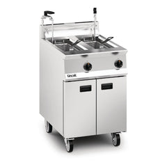 Lincat Opus 800 Twin Tank Twin Basket Free Standing Natural Gas Dual Filtration Fryer OG8111/OP2