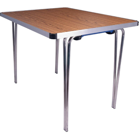 Gopak Contour Folding Table Teak 3ft