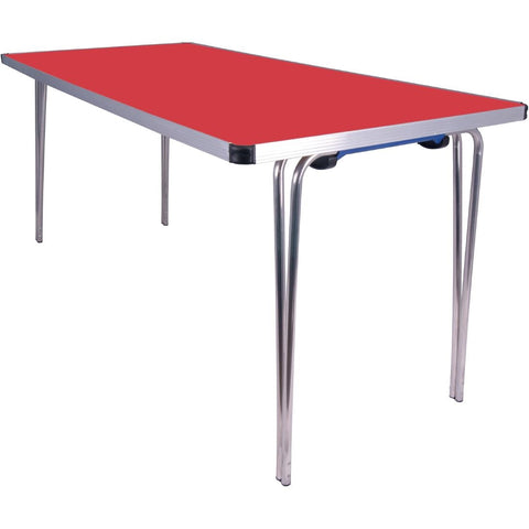 Gopak Contour Folding Table Red 5ft