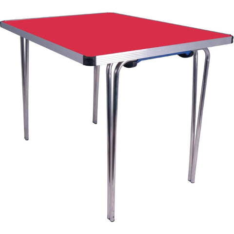 Gopak Contour Folding Table Red 3ft