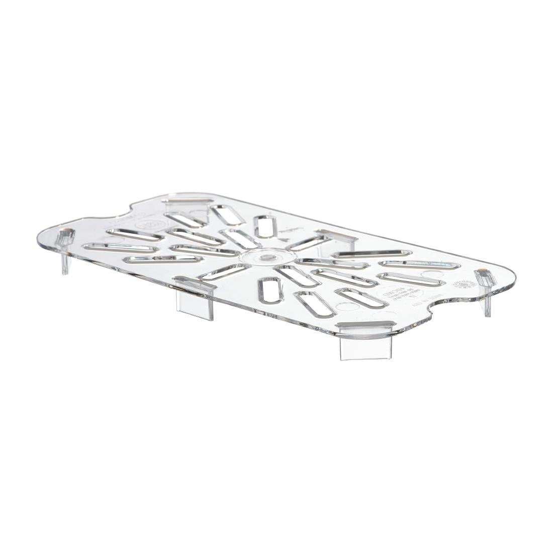 Cambro Polycarbonate 1/4 Gastronorm Tray Drain Shelf
