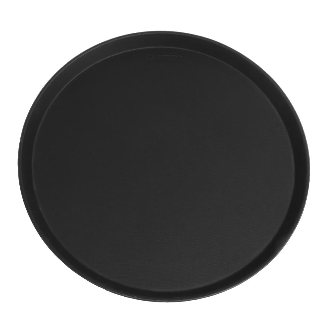 Cambro Camtread Fibreglass Round Non-Slip Tray Black 405mm