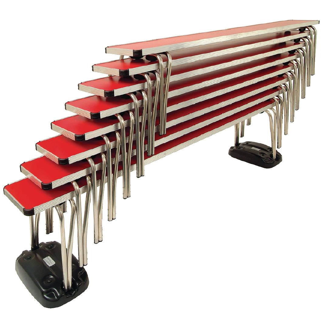 Gopak Contour Stacking Bench Red 6ft