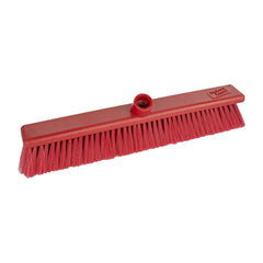 Jantex Hygiene Broom Soft Bristle Red 18in