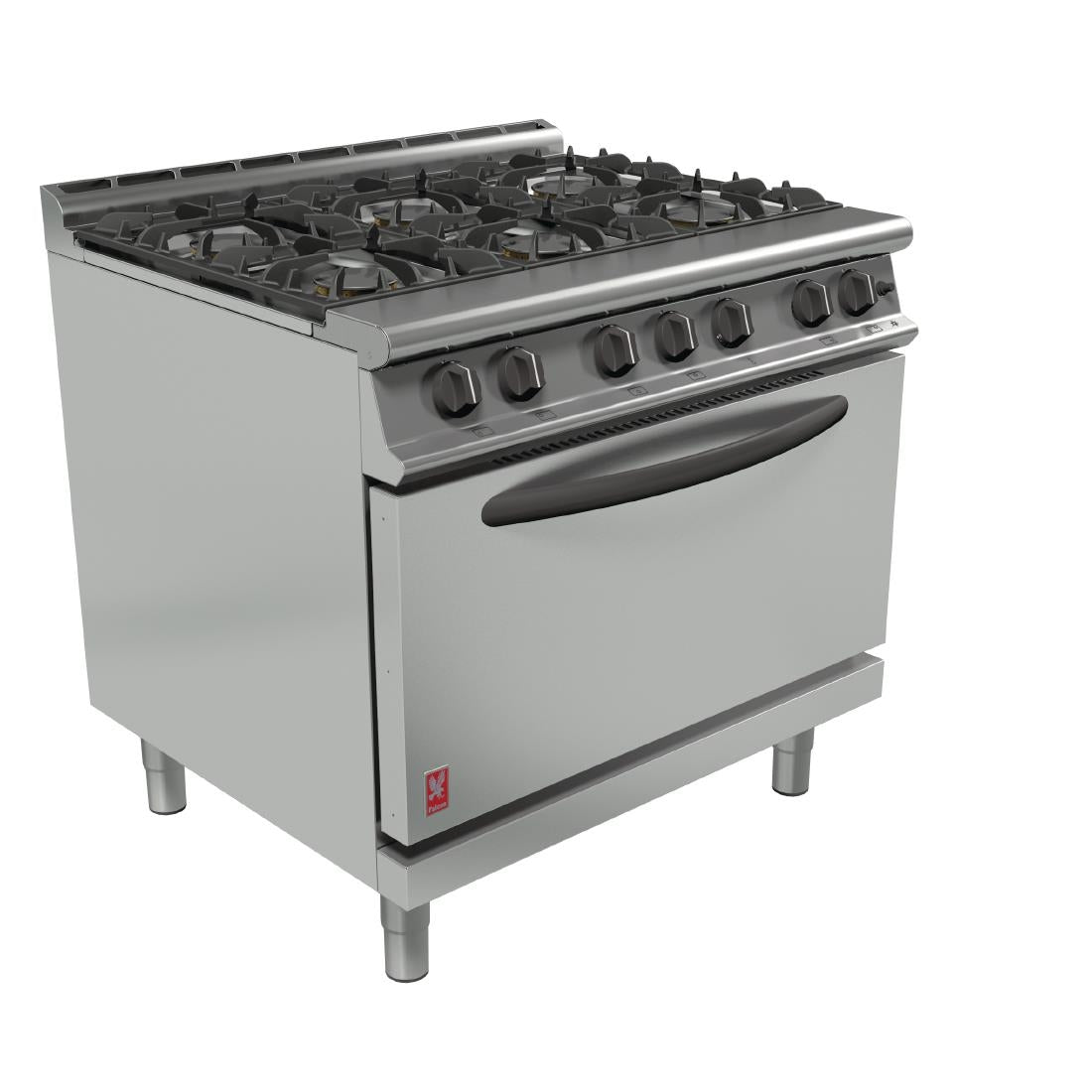 Falcon 6 Burner Dominator Plus Oven Range G3101D Propane Gas with Feet