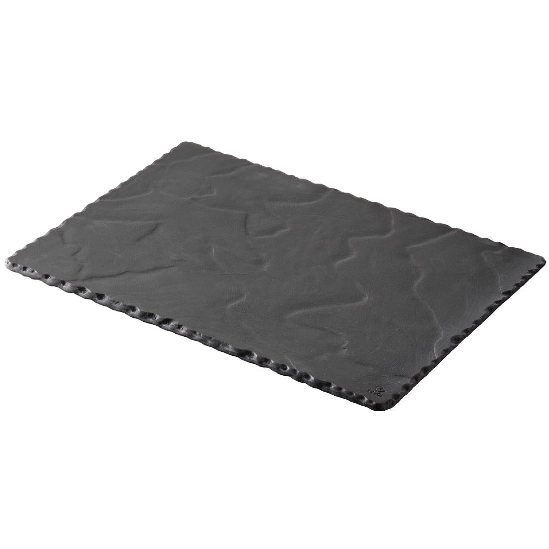 Revol Basalt Slate Effect Rectangular Plates 300mm (Pack of 6)