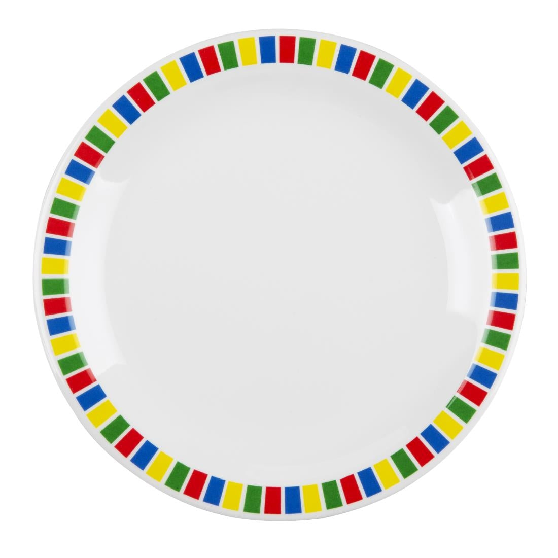 Olympia Kristallon Fairground Melamine Side Plates 160mm (Pack of 12)