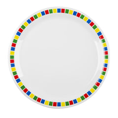 Olympia Kristallon Fairground Melamine Dinner Plates 230mm (Pack of 12)