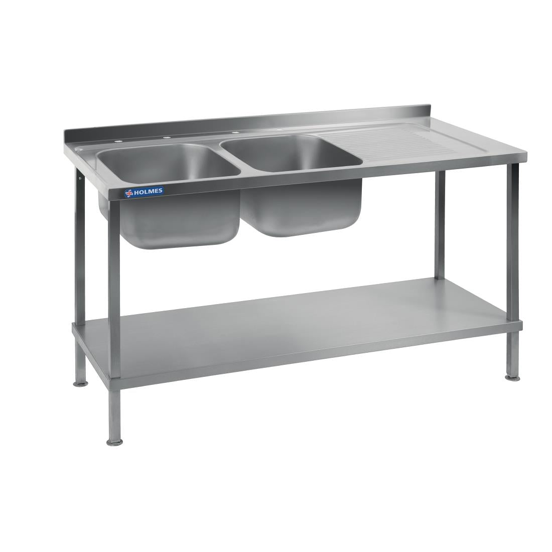 Vogue Fully Assembled Stainless Steel Sink Right Hand Drainer 1500mm