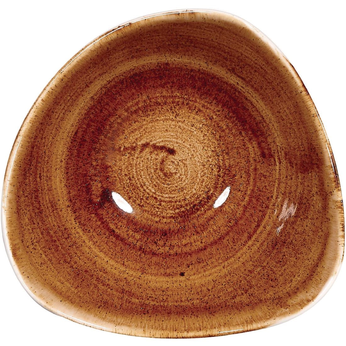 Churchill Stonecast Patina Triangular Bowls Vintage Copper 153mm (Pack of 12)