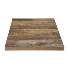 Bolero Pre-Drilled Square Table Top Urban Dark 600mm