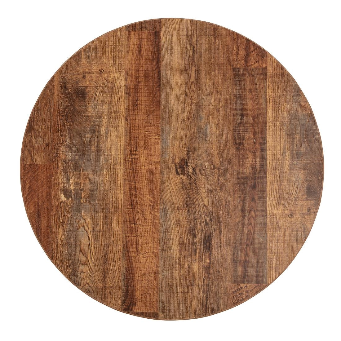 Bolero Pre-Drilled Round Table Top Urban Dark 600mm