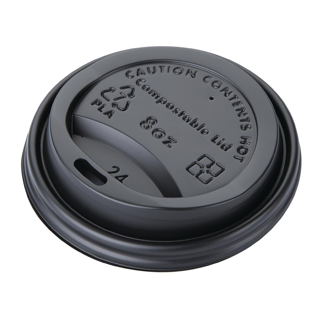 Fiesta Compostable Lids for 8oz Hot Cups (Pack of 1000)