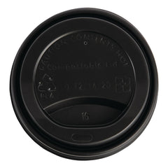 Fiesta Compostable Coffee Cup Lids 340ml / 12oz (Pack of 50)