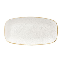Churchill Stonecast Rectangular Plates Barley White 189 x 355mm