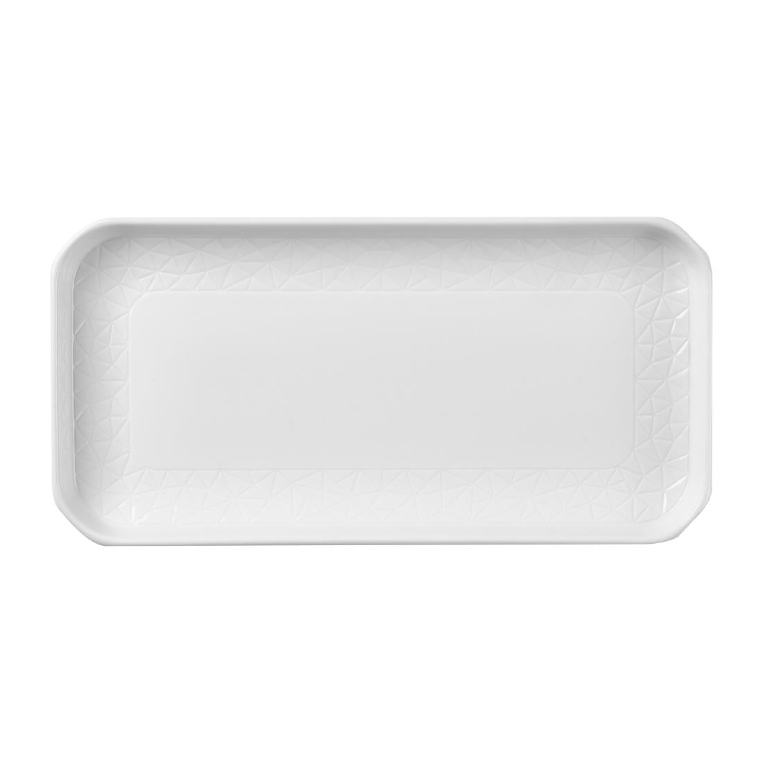 Churchill Alchemy Abstract White Deep Oblong Tray 300mm (Pack of 6)