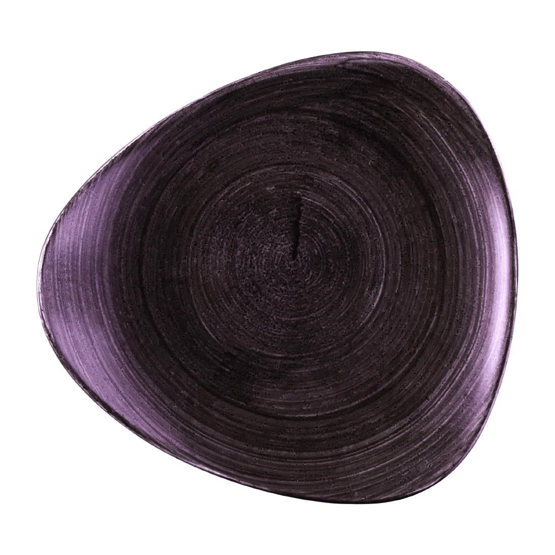 Churchill Stonecast Patina Deep Purple Triangle Plate 265mm (Pack of 12)