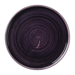 Churchill Stonecast Patina Deep Purple Walled Plate 210mm (Pack of 6)