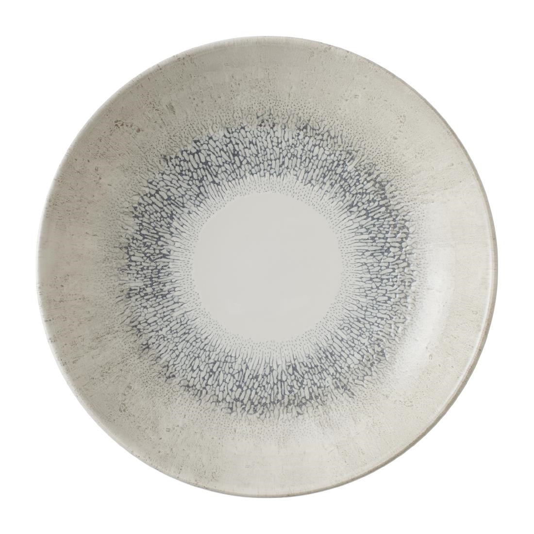 Churchill Studio Prints Fusion Grey Coupe Plate 248mm (Pack of 12)
