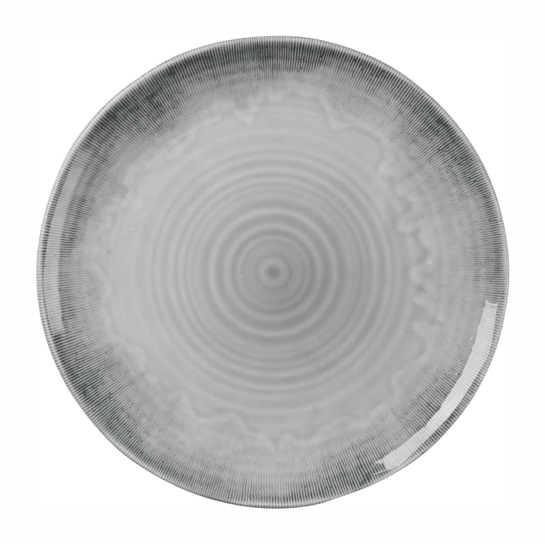 Churchill Harvest Flux Grey Organic Coupe Plate 295mm (Pack of 12)