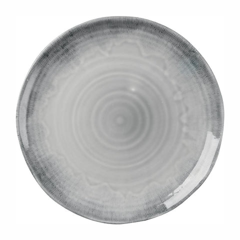 Churchill Harvest Flux Grey Organic Coupe Plate 275mm (Pack of 12)