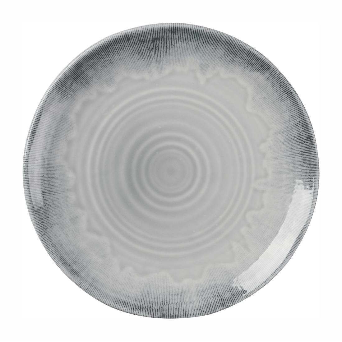 Churchill Harvest Flux Grey Organic Coupe Plate 230mm (Pack of 12)