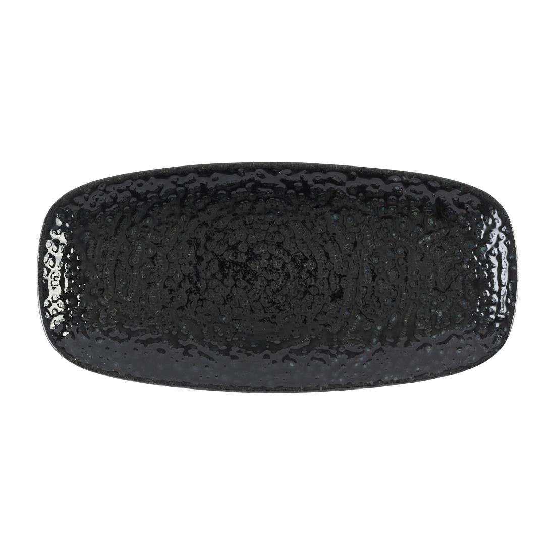 Churchill Studio Prints Homespun Chroma Carbon Chefs' Oblong Plate No. 2 (269 x 127mm) (Pack of 12)