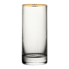 Utopia Hayworth Hiball Glasses Gold Rim Glasses 355ml (Pack of 6)