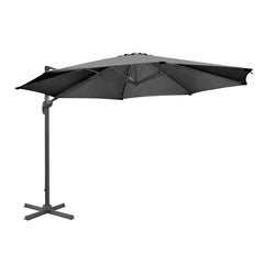 Bolero Venice Heavy Duty Parasol Black 3.5m