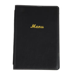 Olympia Faux Leather Menu Cover A5 Black