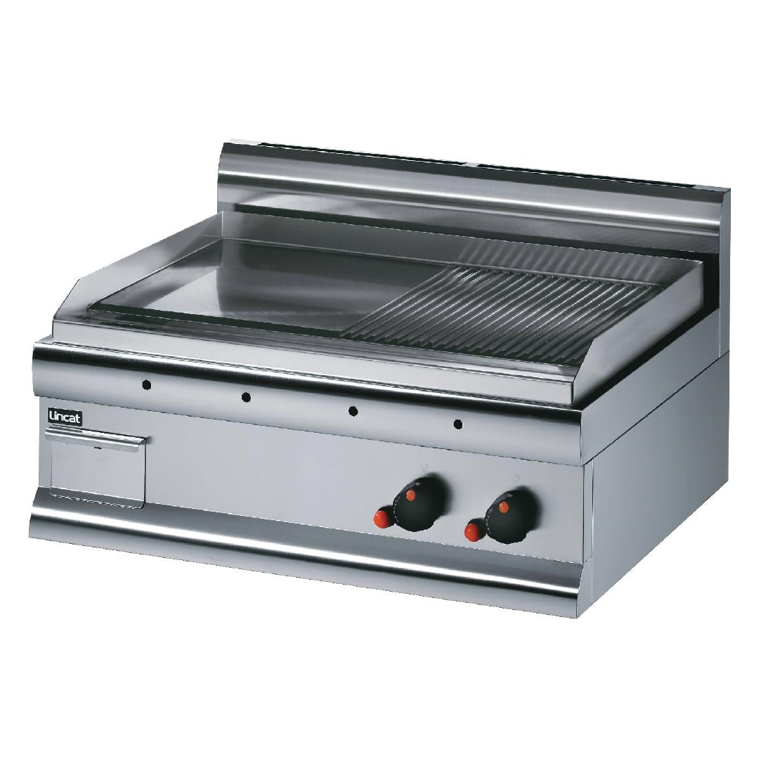 Lincat Silverlink 600 Steel Half Ribbed LPG Griddle GS7/R/P