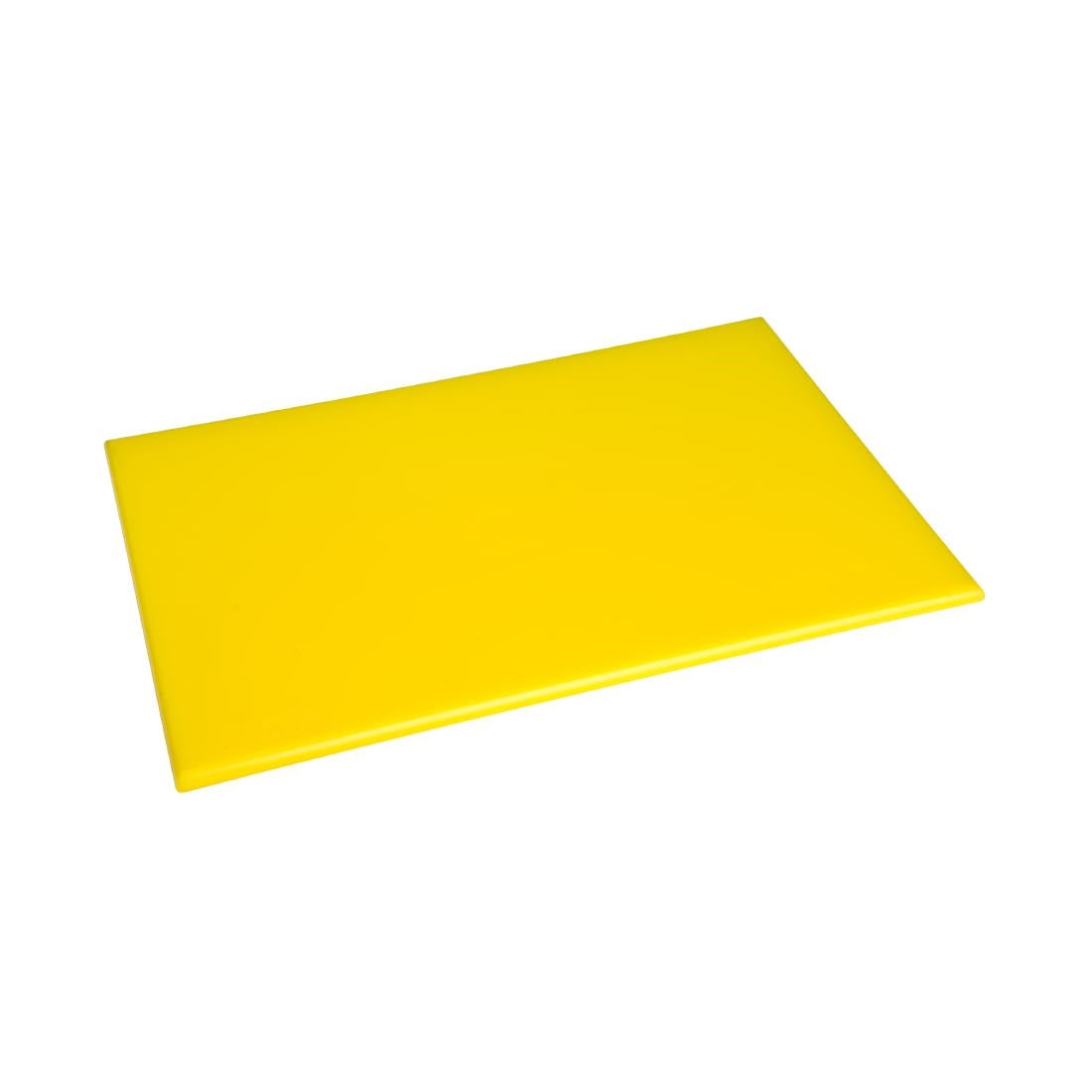 Hygiplas High Density Antibacterial Yellow Chopping Board 455x305x12mm