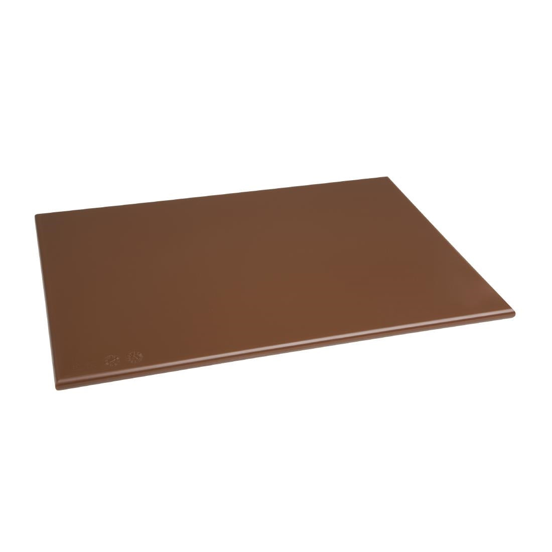 Hygiplas High Density Antibacterial Brown Chopping Board 455x305x12mm