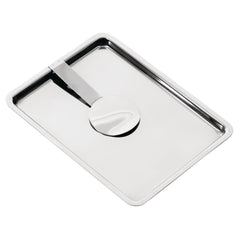 Olympia Curved Stainless Steel Tip Tray With Bill Clip