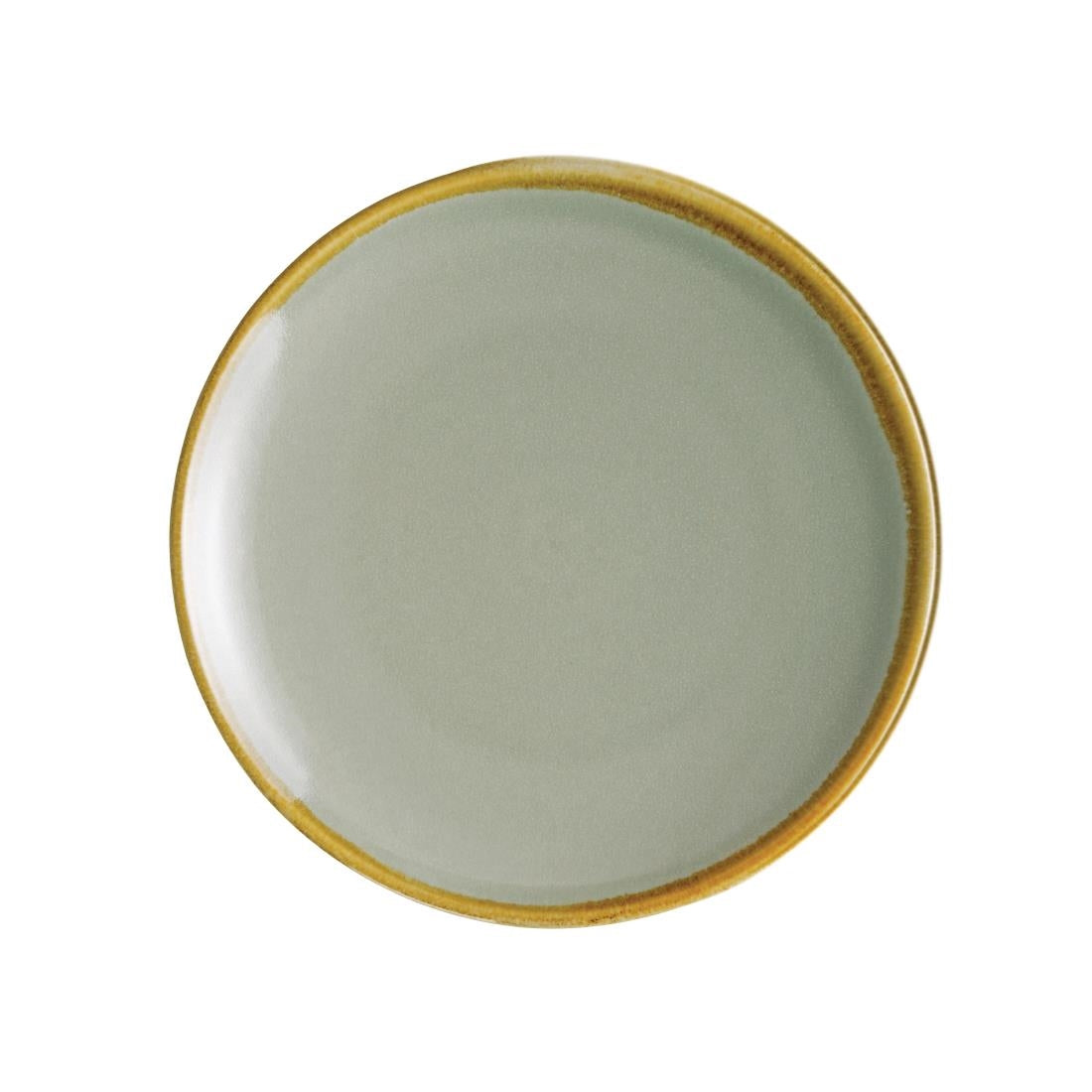 Olympia Kiln Moss Round Coupe Plates 180mm (Pack of 6)