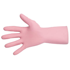 MAPA Vital 115 Liquid-Proof Light-Duty Janitorial Gloves Pink