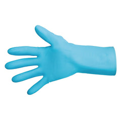 MAPA Vital 117 Liquid-Proof Light-Duty Janitorial Gloves Blue