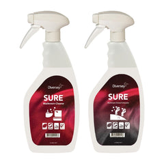 SURE Washroom Cleaner / Cleaner and Descaler Refill Bottles 750ml (6 Pack)