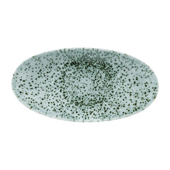 Churchill Mineral Oval Chefs Plate Green 299x150mm (Pack of 12)