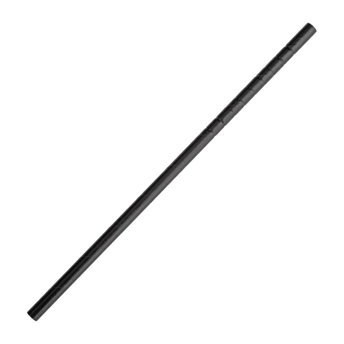 Fiesta Compostable Bendy Paper Straws Black (Pack of 250)