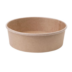 Fiesta Compostable Round Kraft Salad Bowls 500ml / 18oz (Pack of 300)