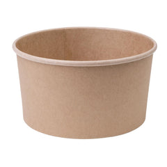 Fiesta Compostable Round Kraft Salad Bowls 1000ml / 35oz (Pack of 300)